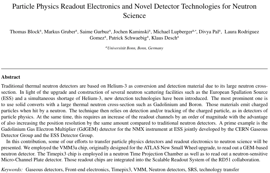 Manuscript front page