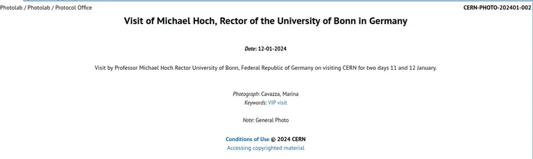 Visit of Michael Hoch