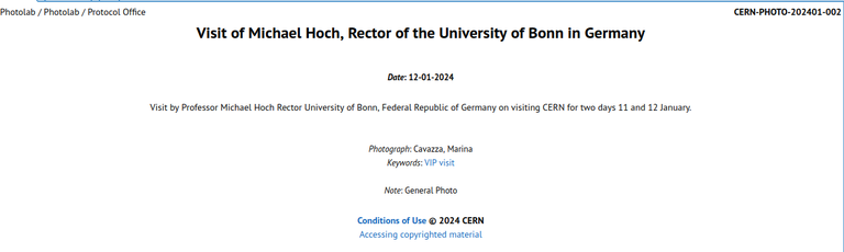 Visit of Michael Hoch