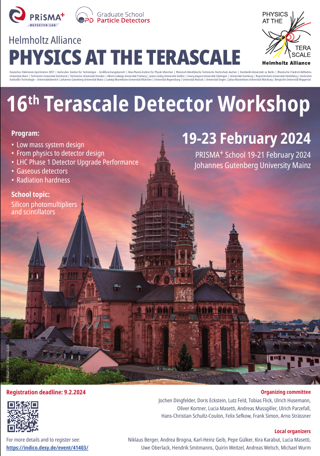 16th Terascale Detector Workshop