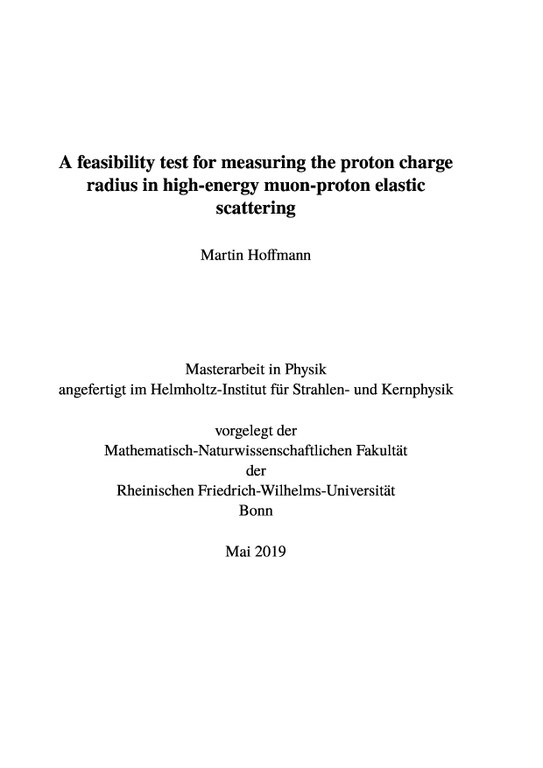 A feasibility test for measuring the proton charge radius in high-energy muon-proton elastic scattering