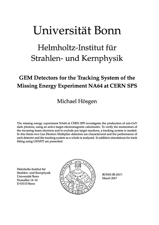 GEM Detectors for the Tracking System of the Missing Energy Experiment NA64 at CERN SPS