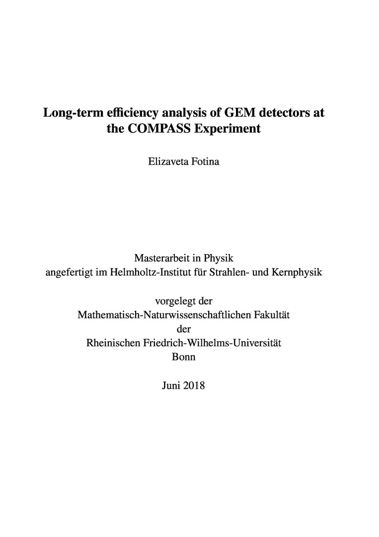 Long-term efficiency analysis of GEM detectors at the COMPASS Experiment