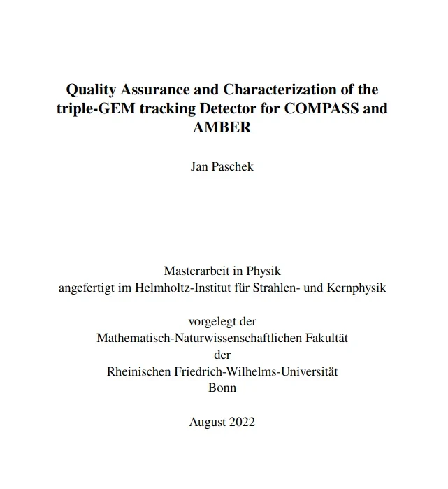 Quality Assurance and Characterization of the triple-GEM tracking Detector for COMPASS and AMBER