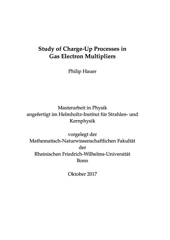 Study of Charge-Up Processes in Gas Electron Multipliers